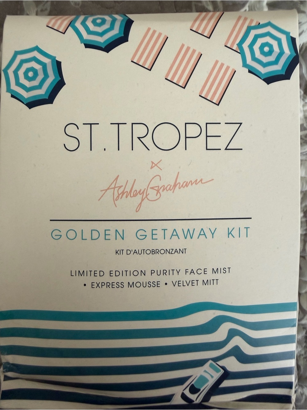 St. Tropez Golden Getaway Kit - Teal & Coral Accents